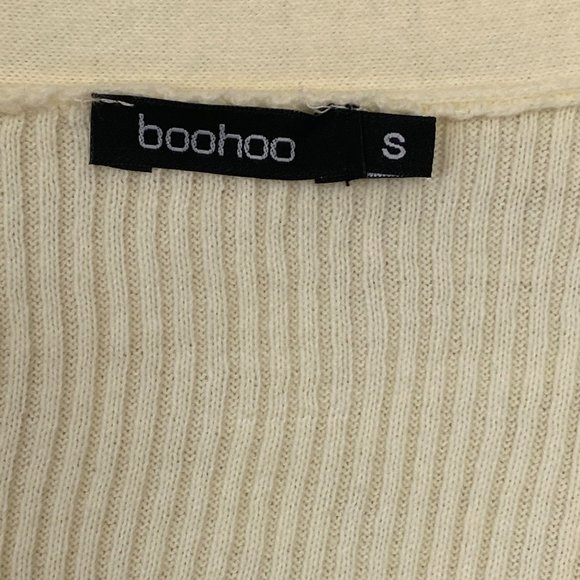 Boohoo Cream Cardigan Sweater - Picture 4 of 9